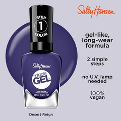 Sally Hansen Miracle Gel Desierto Reinado: aplicación en dos pasos rápida.