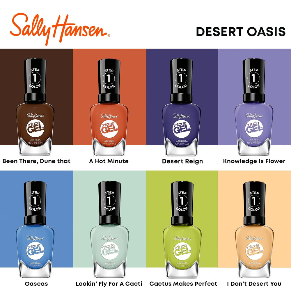 Sally Hansen Miracle Gel Desierto Reinado: resistente al desgaste diario y a lavados.