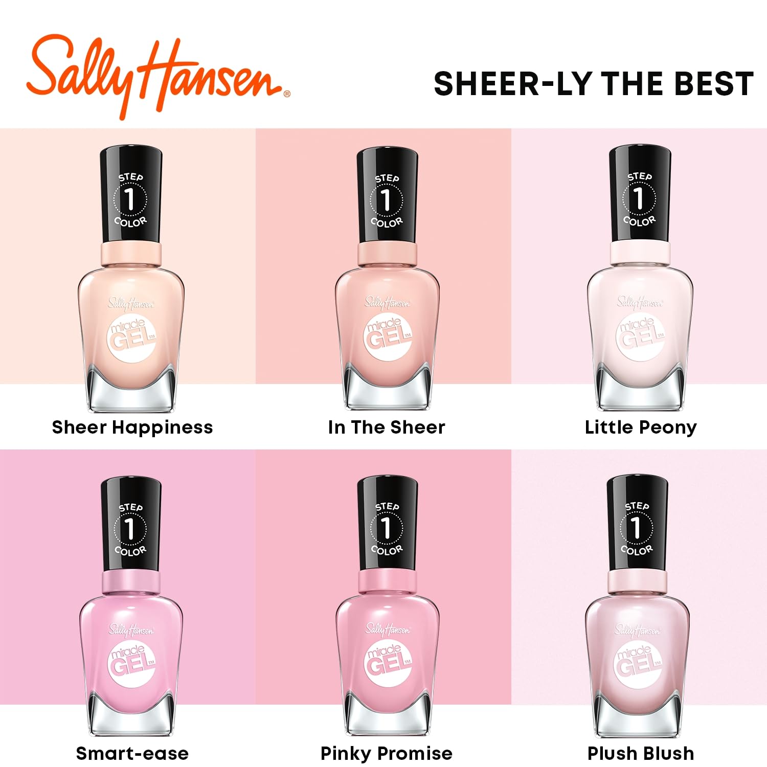 Sally Hansen Miracle Gel fórmula vegana para un esmalte responsable.