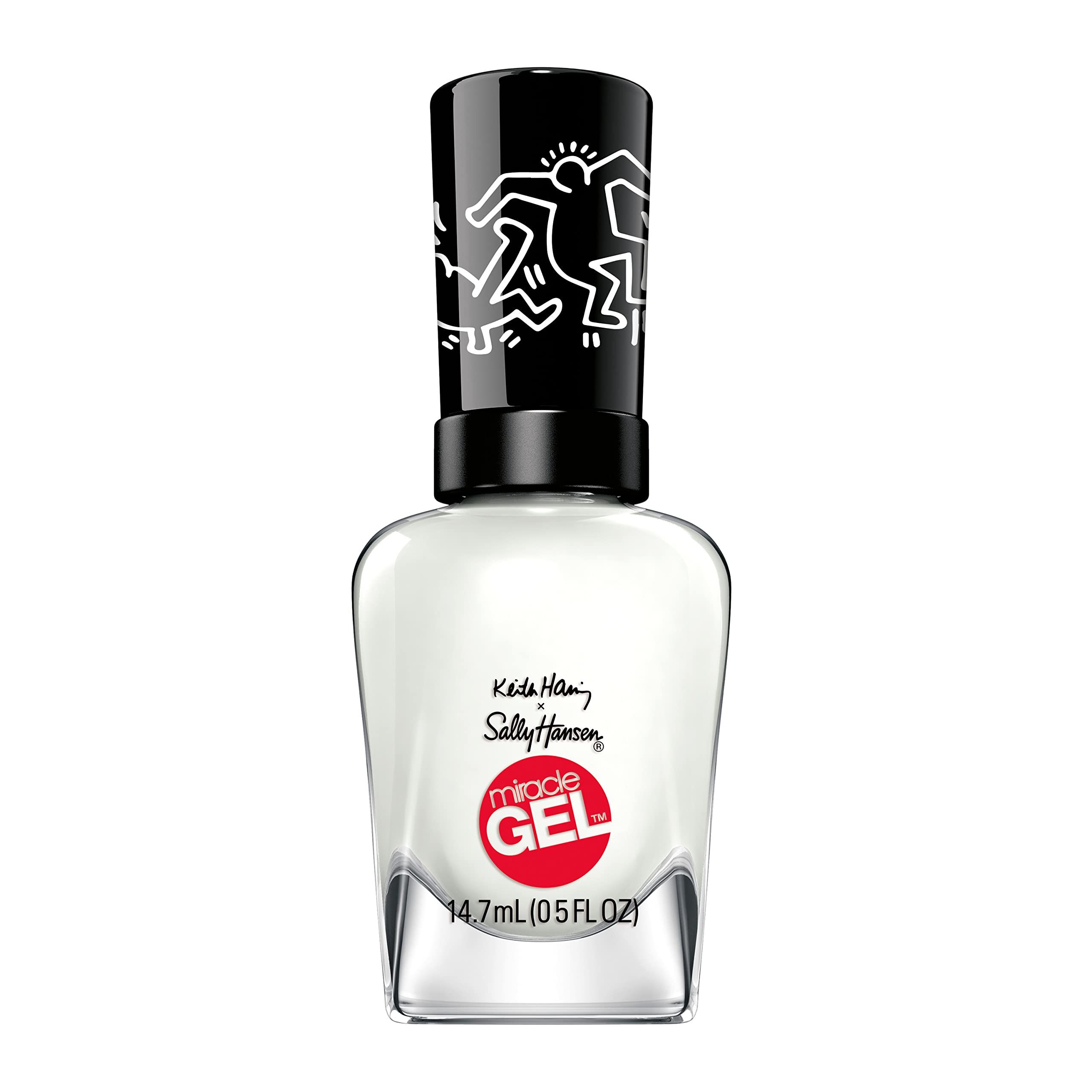 Esmalte Sally Hansen Miracle Gel Keith Haring en botella: color claro duradero