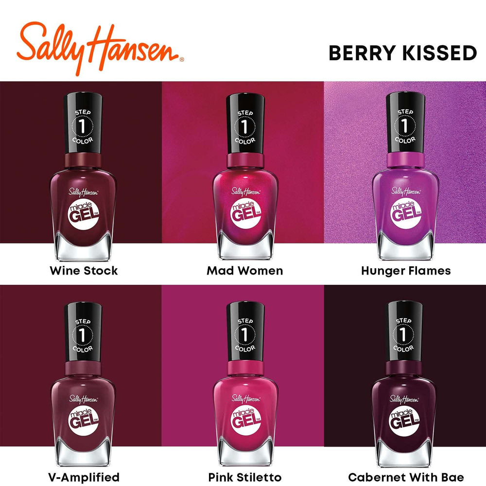 Sally Hansen Miracle Gel fórmula resistente a ralladuras para uñas presentables.