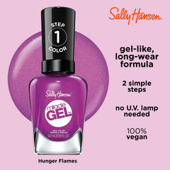 Sally Hansen Miracle Gel sin luz ultravioleta, segura para uñas en casa.