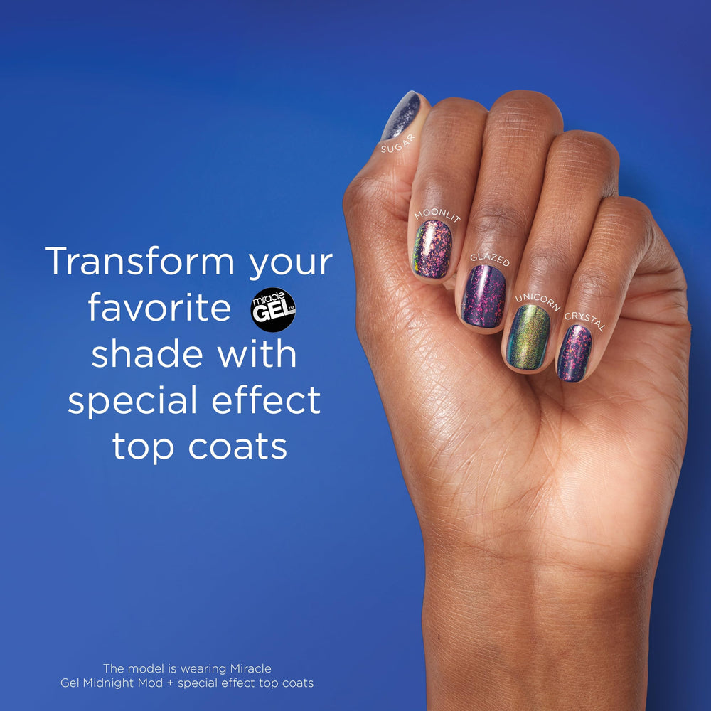 Sally Hansen Miracle Gel Sugar Top Coat, aplicación rápida para manicura