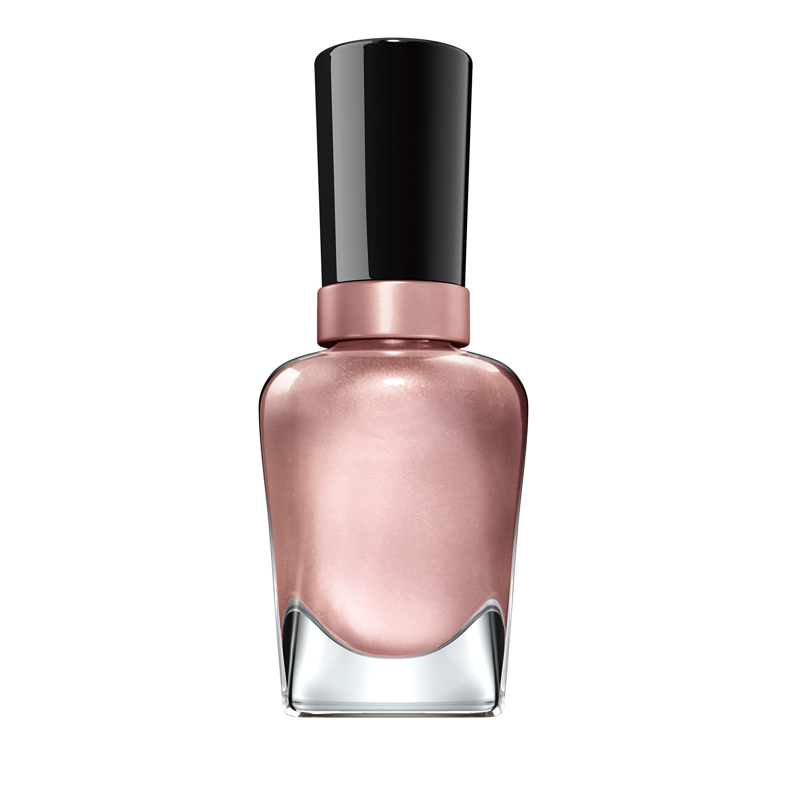 Sally Hansen Miracle Gel, tono rosa dorado perlado para un look elegante.