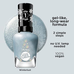 Sally Hansen Miracle Gel Winterlust, acabado opaco con destellos para uñas elegantes