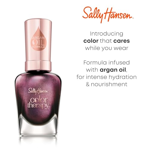 Sally Hansen Terapia de Color, aceite de argán nutre uñas durante la aplicación.