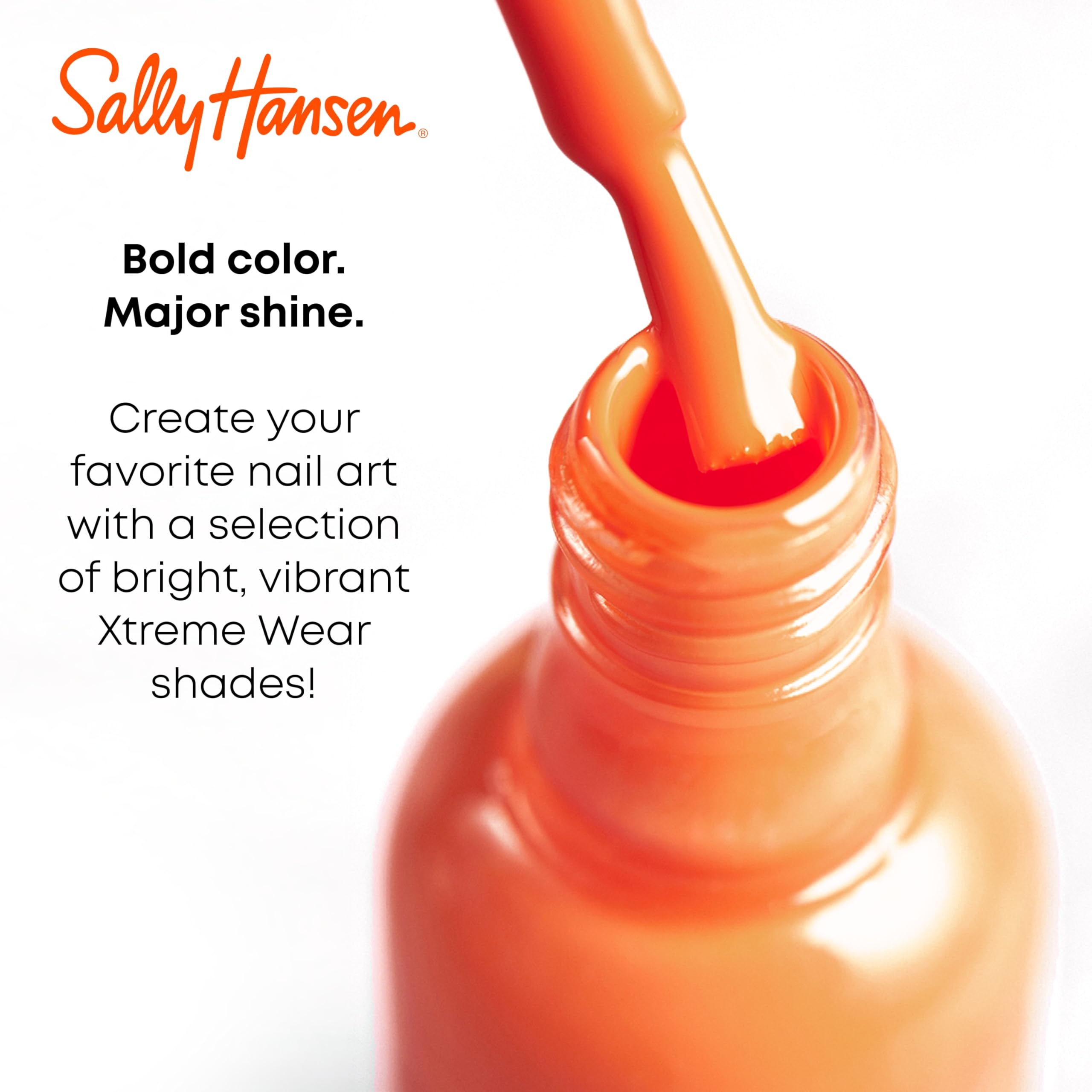 Sally Hansen Xtreme Wear Confetti Craze, brillo resistente para uso diario.