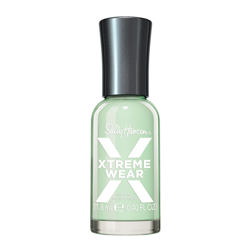 Sally Hansen Xtreme Wear Pound the Pave-Mint, en bote, color menta duradero para uso diario.