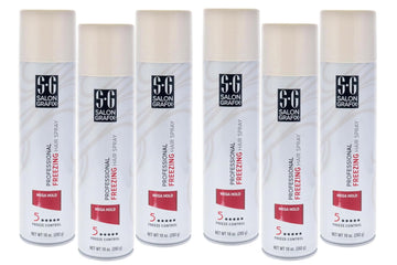 Salon Grafix Hairspray, botella 10oz, fijación mega para estilos duraderos.