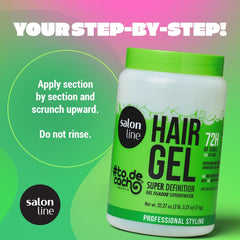 Salon Line Gelatina Aloe-D-Pantenol: hidratación duradera y cabello suave.
