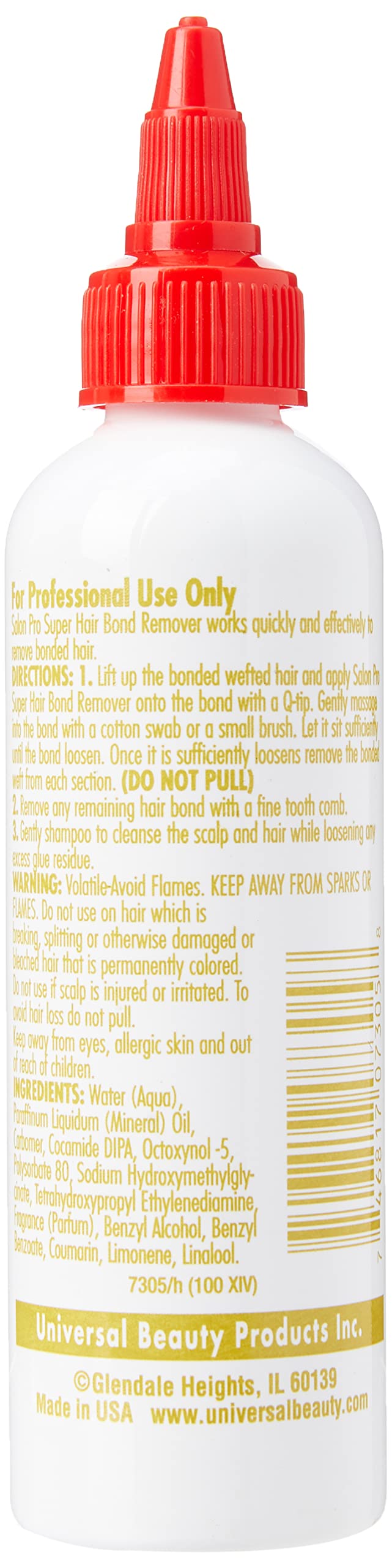 Aplicación crema para remover adhesivo sin tirar del cabello.