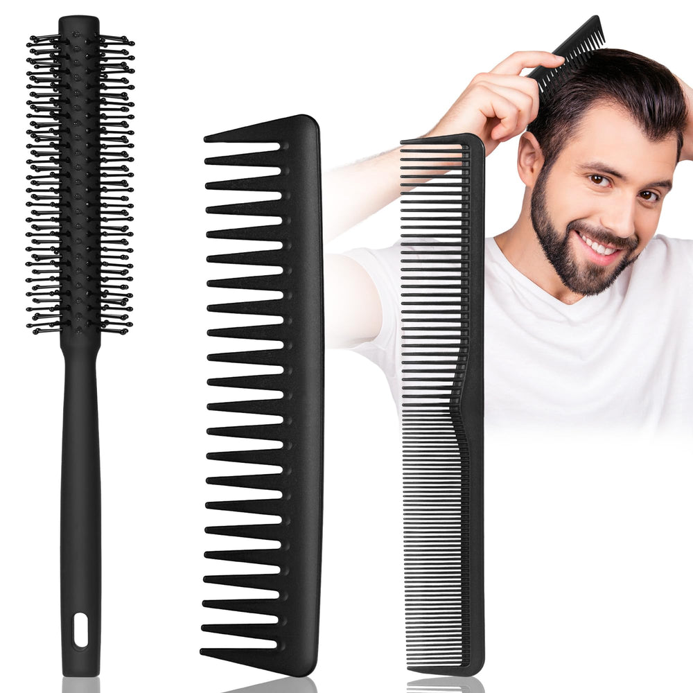 SALON SILK conjunto de tres peines para hombres facilita peinados versátiles