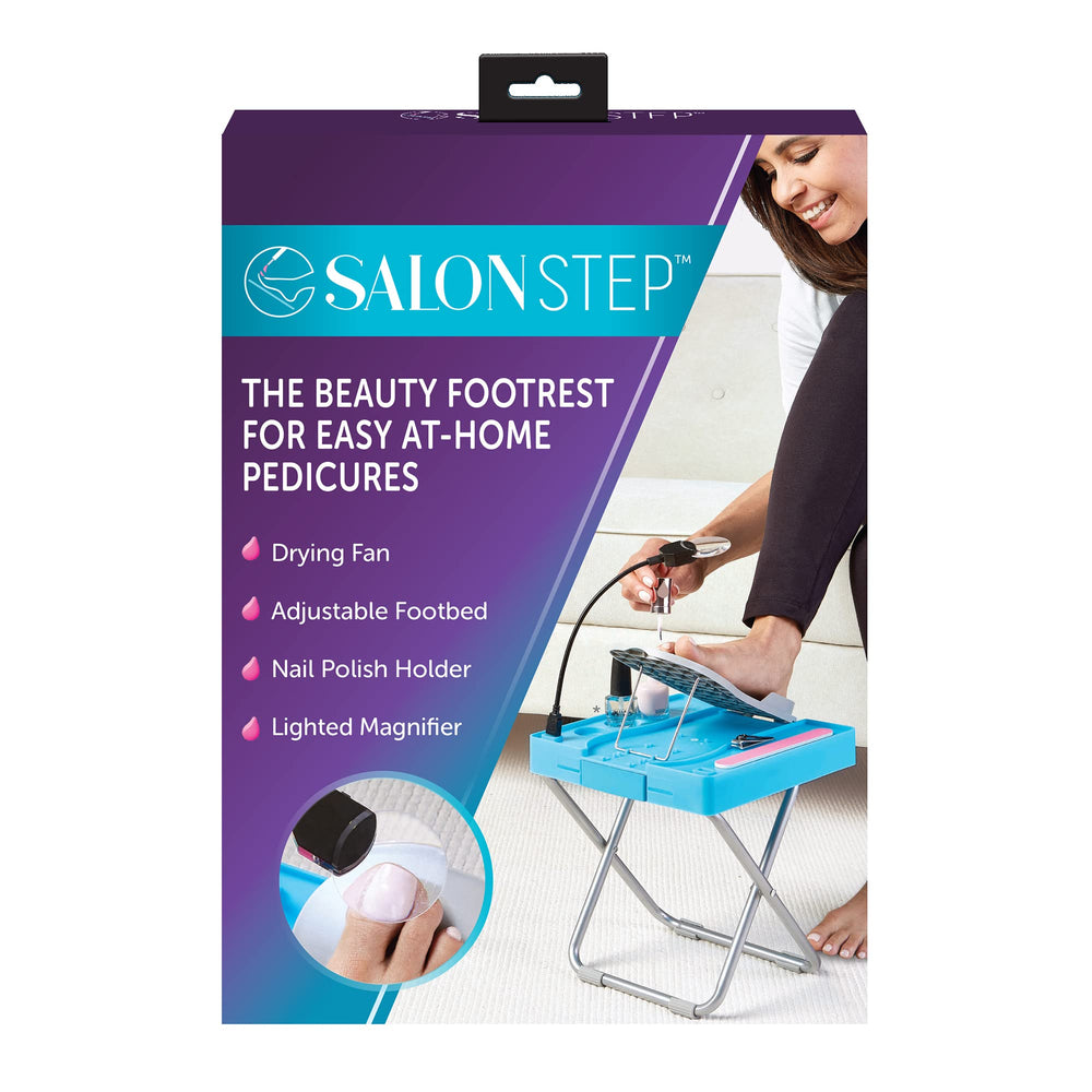 Salon Step Reposa-pies con lupa LED para ver detalles de uñas con claridad al pintar