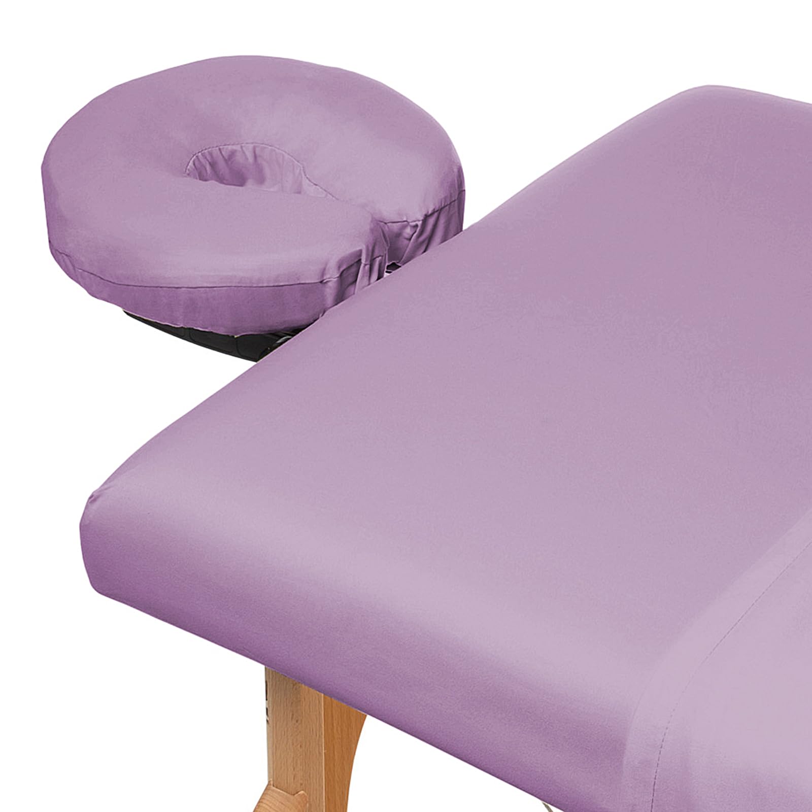 Saloniture, sábana ajustada elástica para cabezal facial lavanda, ajuste seguro