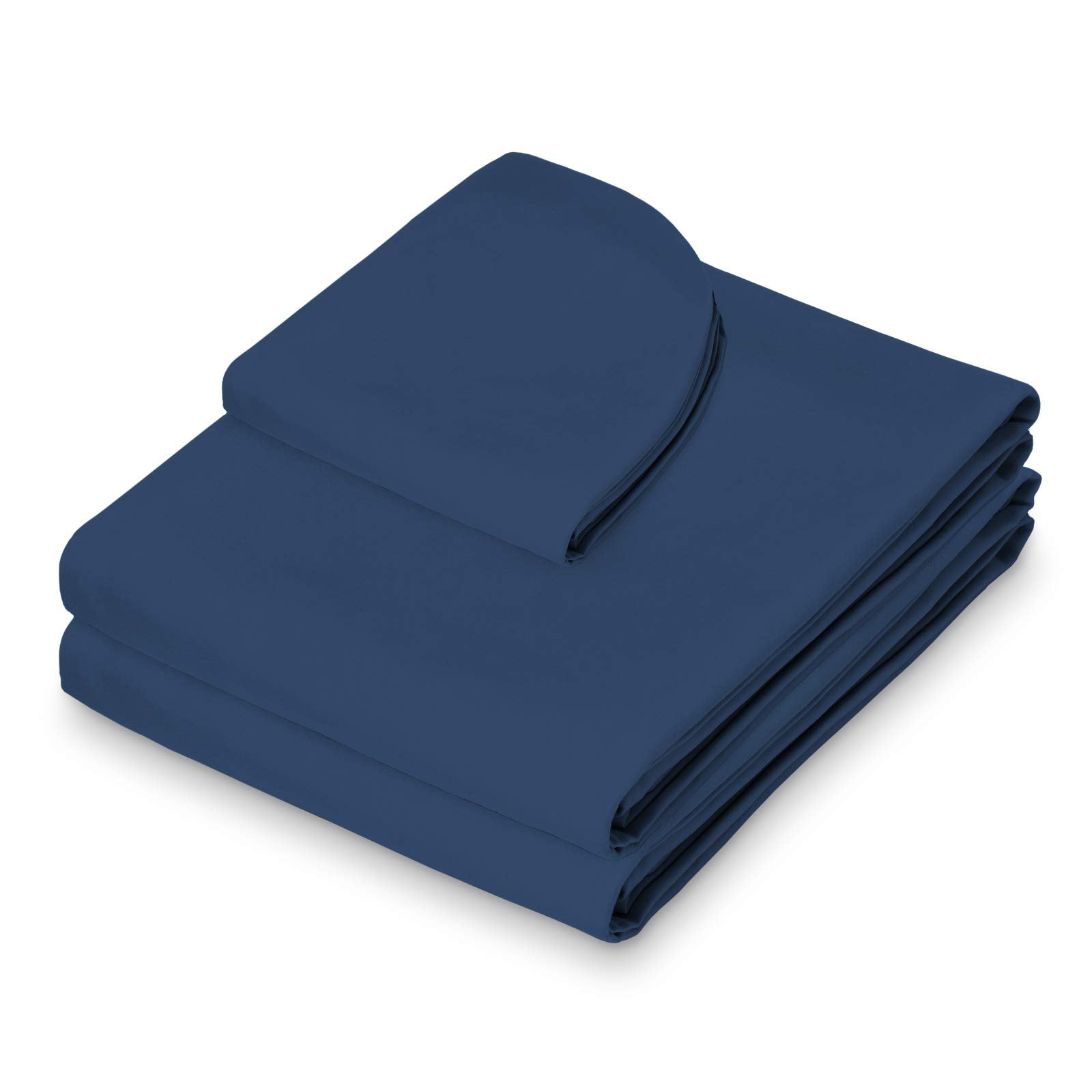 Sábana ajustable Saloniture en azul marino con ajuste seguro para mesa