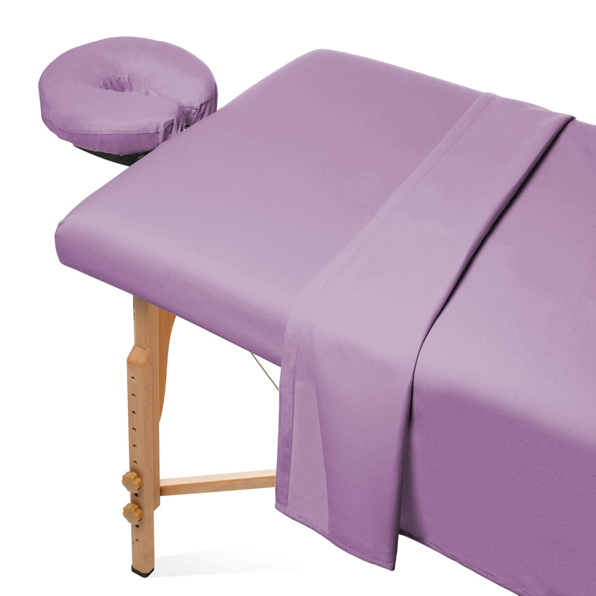 Saloniture, sábanas de mesa de masaje 3 piezas lavanda para mayor confort del cliente