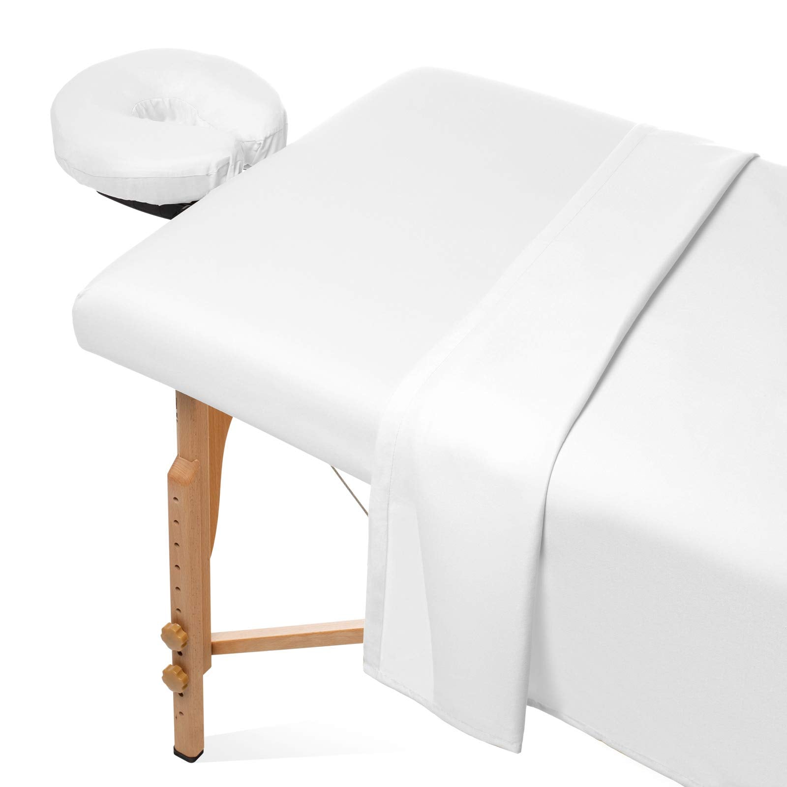 Saloniture: sábanas de microfibra para mesa de masaje, suaves y transpirables para mayor comodidad.