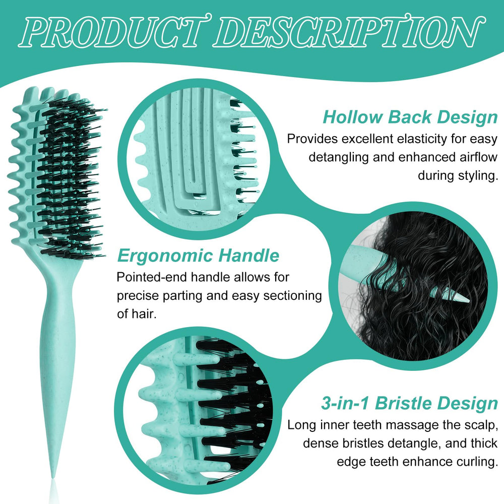 SALONKEY cerdas suaves reducen el frizz y definen rizos con movimiento