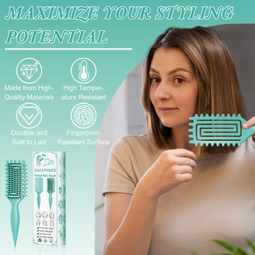 SALONKEY diseño de dientes anchos facilita desenredado sin dolor para toda la familia