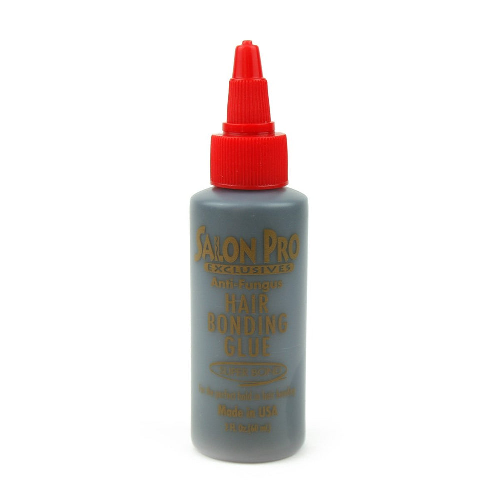 SalonPro pegamento para cabello antifúngico 2 oz: fijación duradera para peinados.