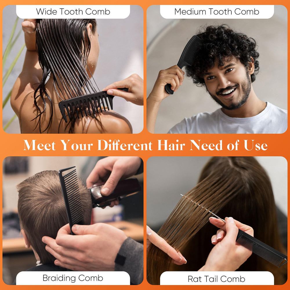 SALON SILK peine-cola-de-rata-dientes-finos: separación precisa para trenzas y secciones