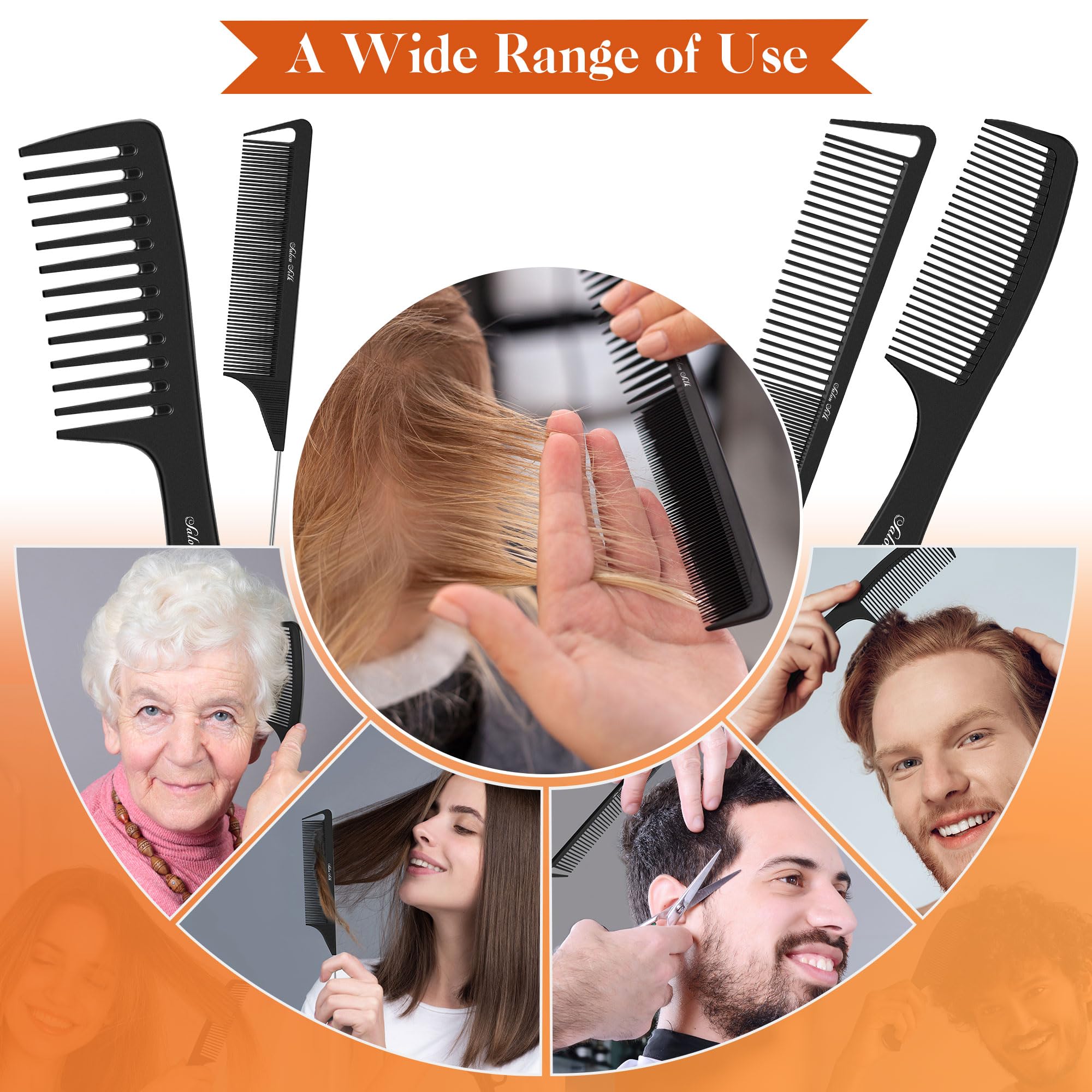 SALON SILK peine-para-trenzas: facilita trenzas limpias y definidas
