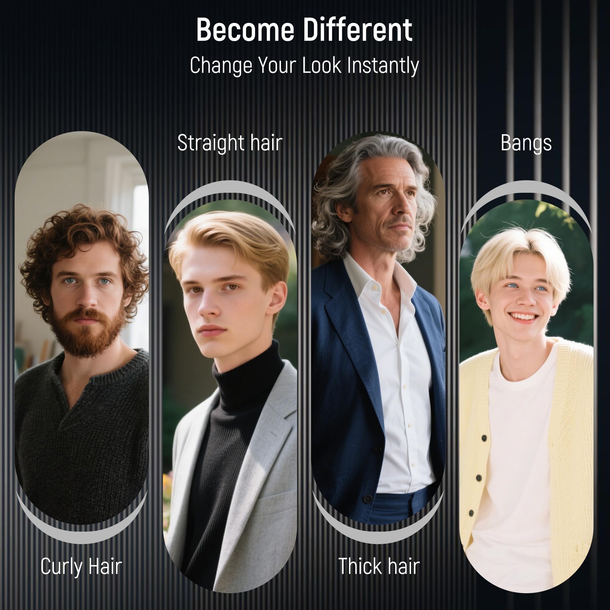 Set SALON SILK de 5 piezas para peinado diario masculino