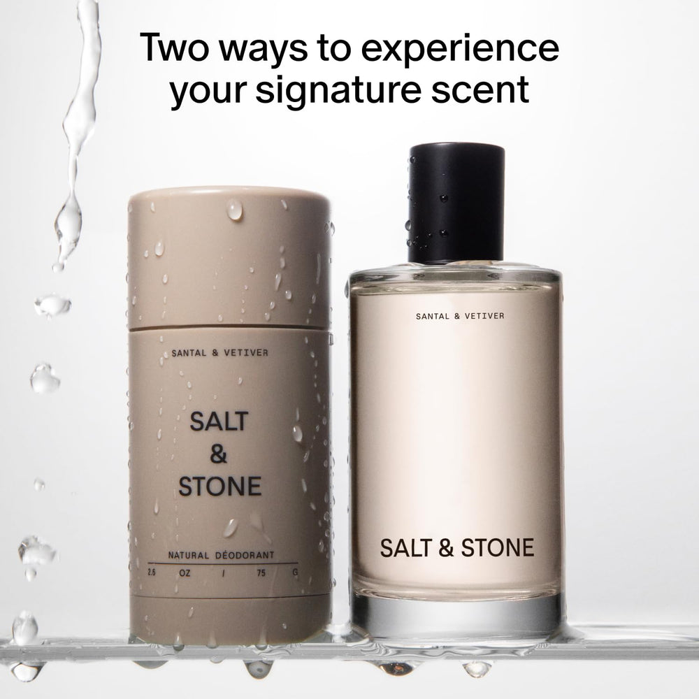 Salt & Stone bruma corporal hidratante, aroma suave y envolvente para piel fresca.