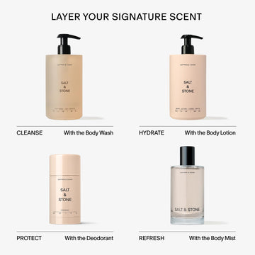 Salt & Stone certificado Leaping Bunny: libre de crueldad.