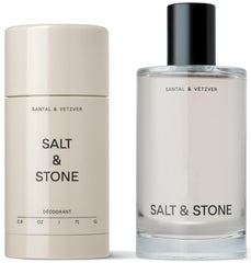 Salt & Stone desodorante sin aluminio, protección 48 h en envase práctico.