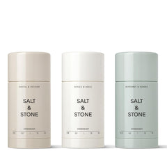 Salt & Stone desodorante sin aluminio, empaque limpio y protegido.