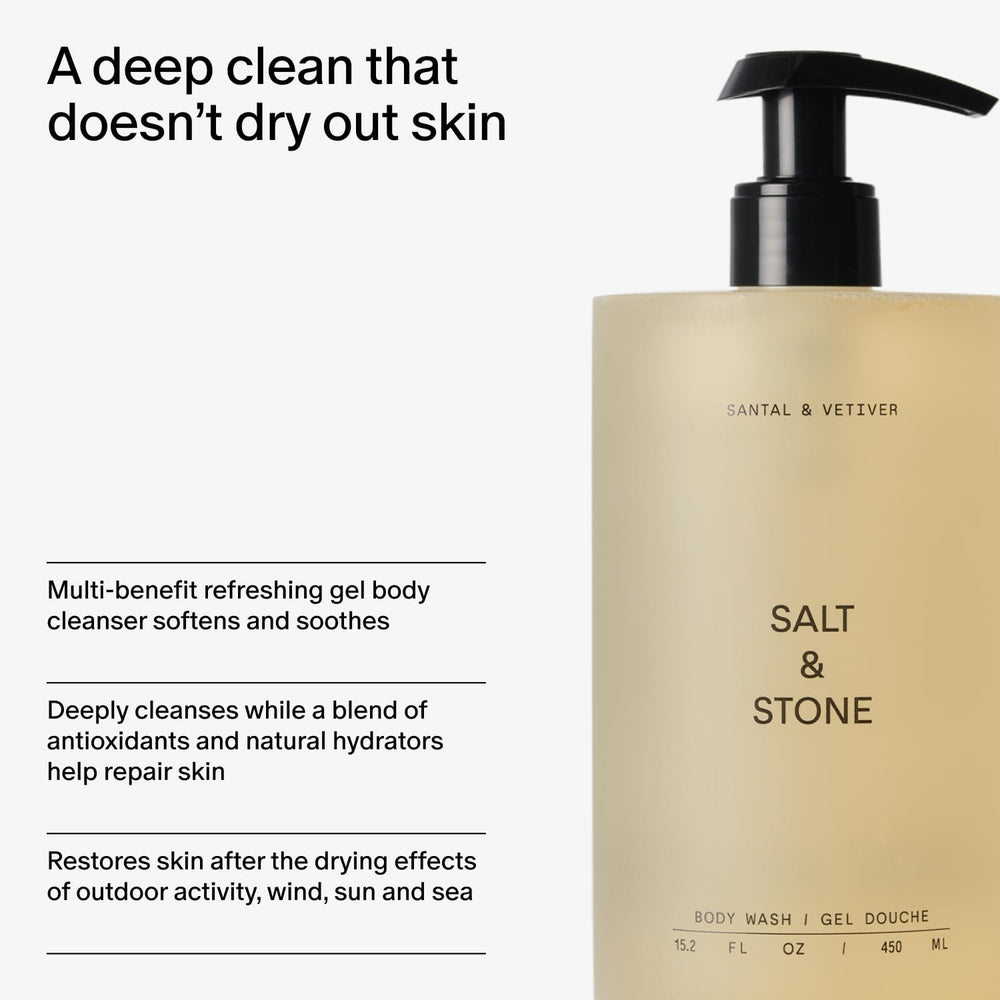 Salt & Stone fórmula vegana y libre de crueldad para una experiencia ética.