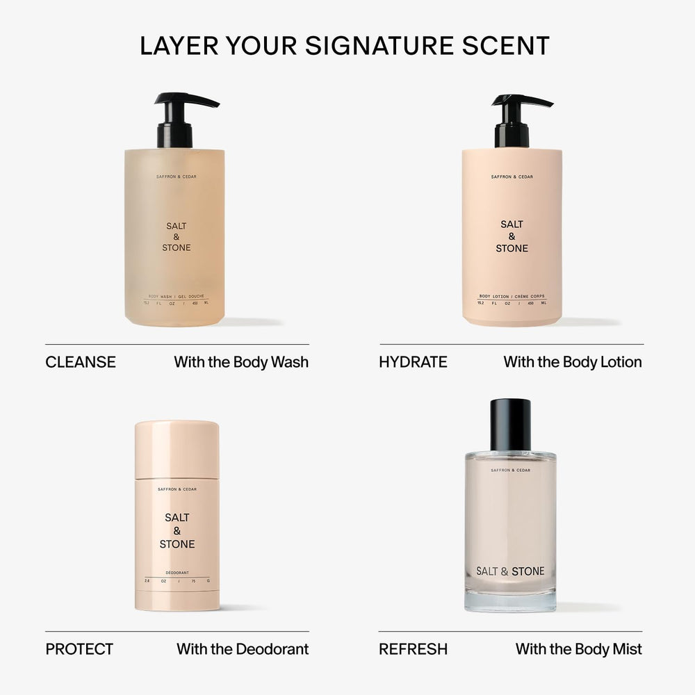 Salt & Stone Lotion Corps : packaging 100 ml élégant et pratique.