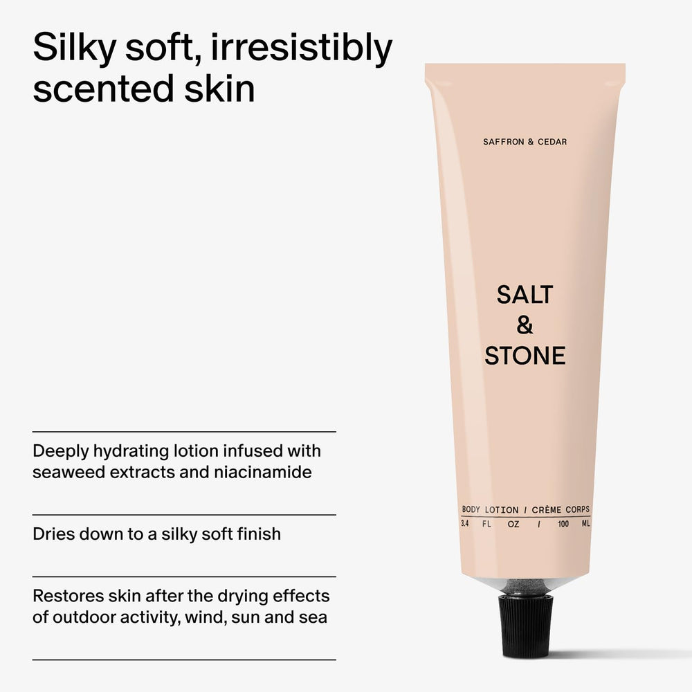 Salt & Stone Lotion Corps : formule végan sans cruauté certifiée Leaping Bunny.