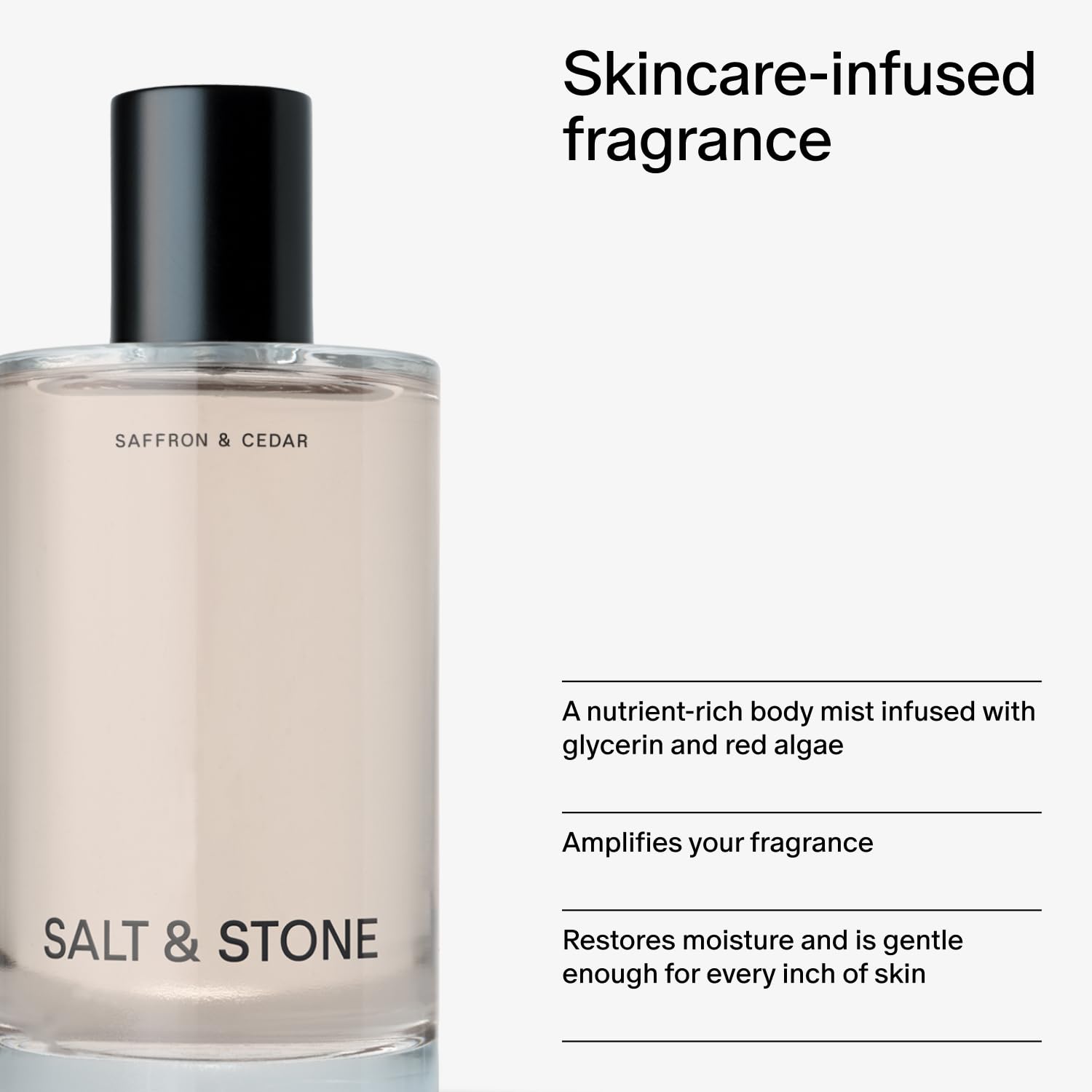 Salt & Stone uso unisex, fragancia ligera para hombres y mujeres.