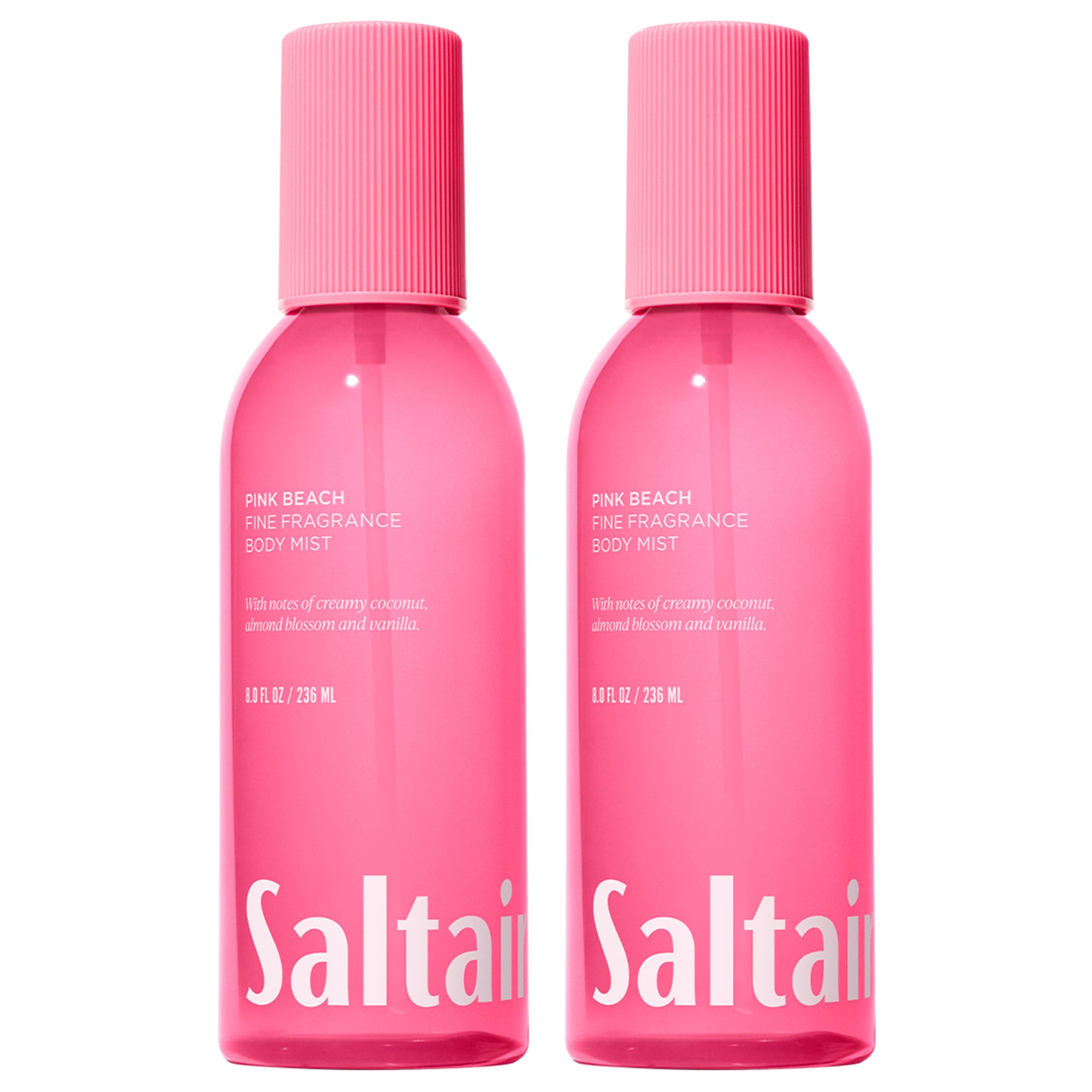 Saltair Bruma Corporal Playa Rosa: botellas 2x8oz para uso diario y placer sensorial.