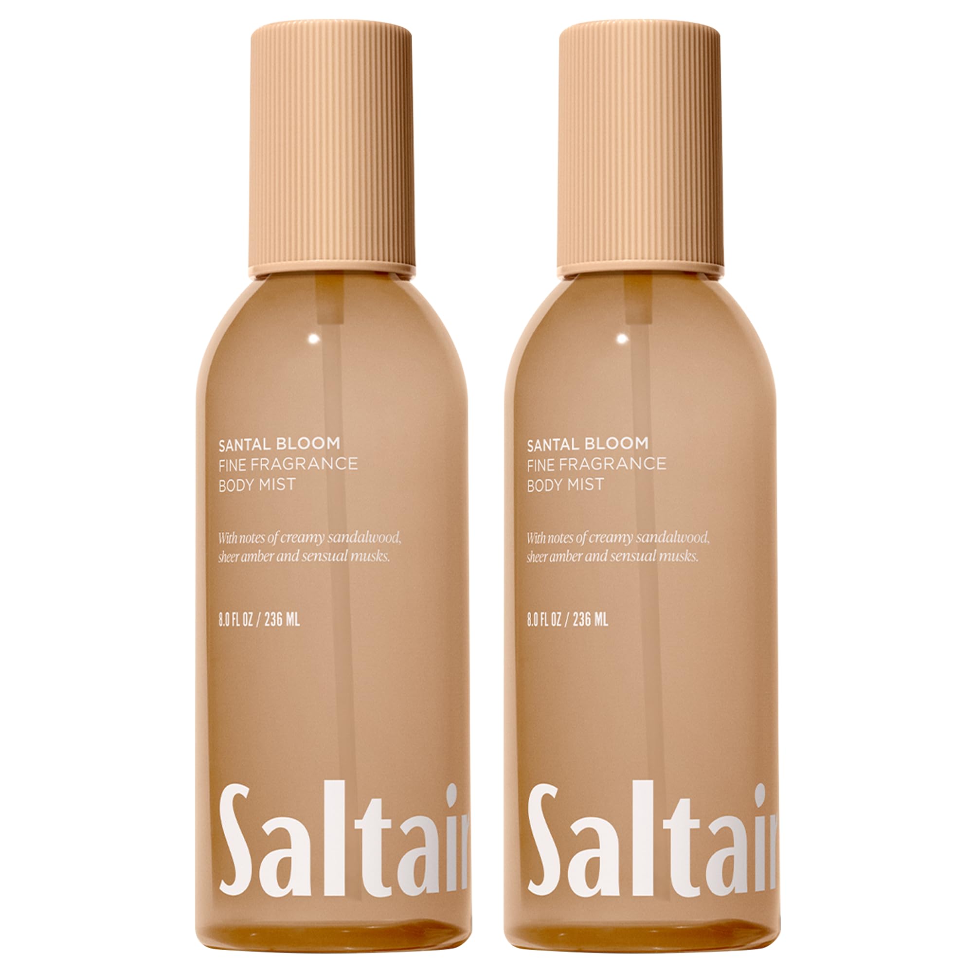 Saltair Bruma corporal Santal Bloom en frasco de 8 oz para uso diario.
