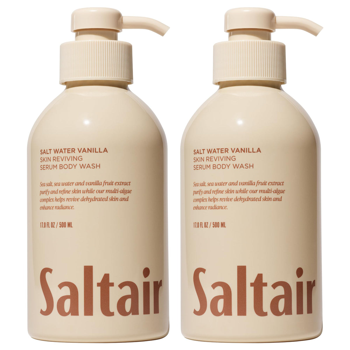 Saltair Ducha Corporal Sal Marina y Vainilla, aroma envolvente para piel suave.