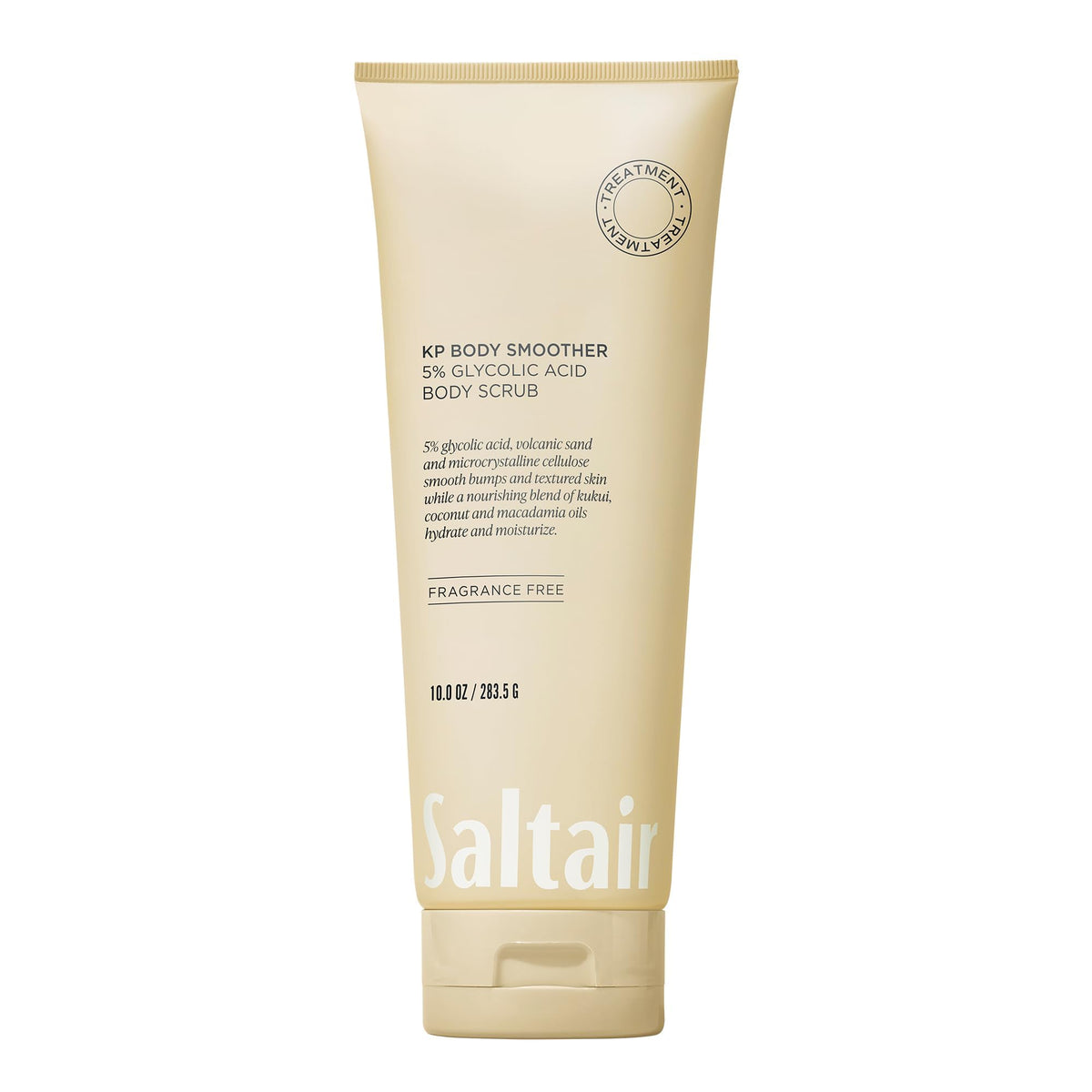 Saltair KP Body Scrub en envase de 10 oz para exfoliación suave de la piel.