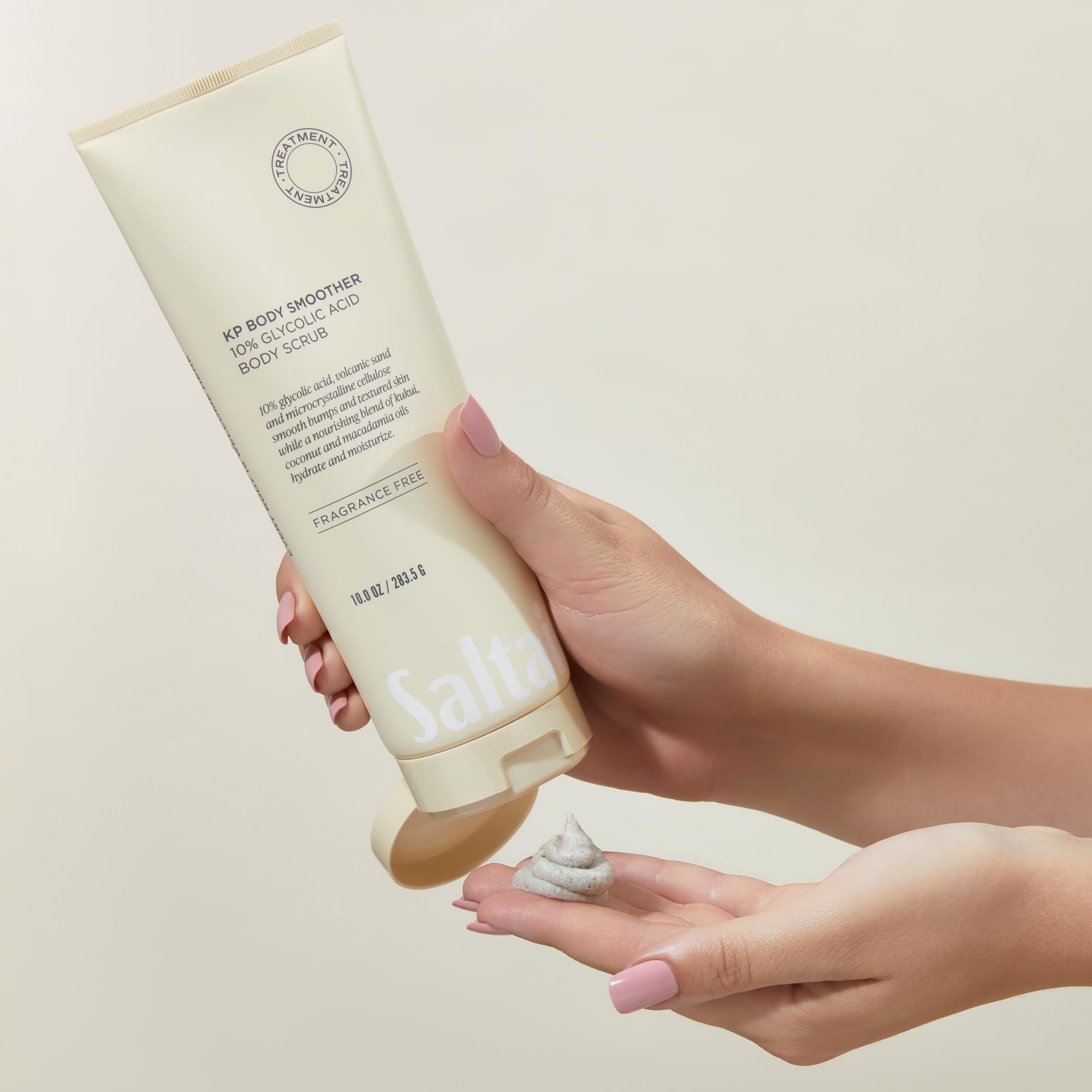Saltair KP microcrystalline cellulose grains deliver effective physical exfoliation.