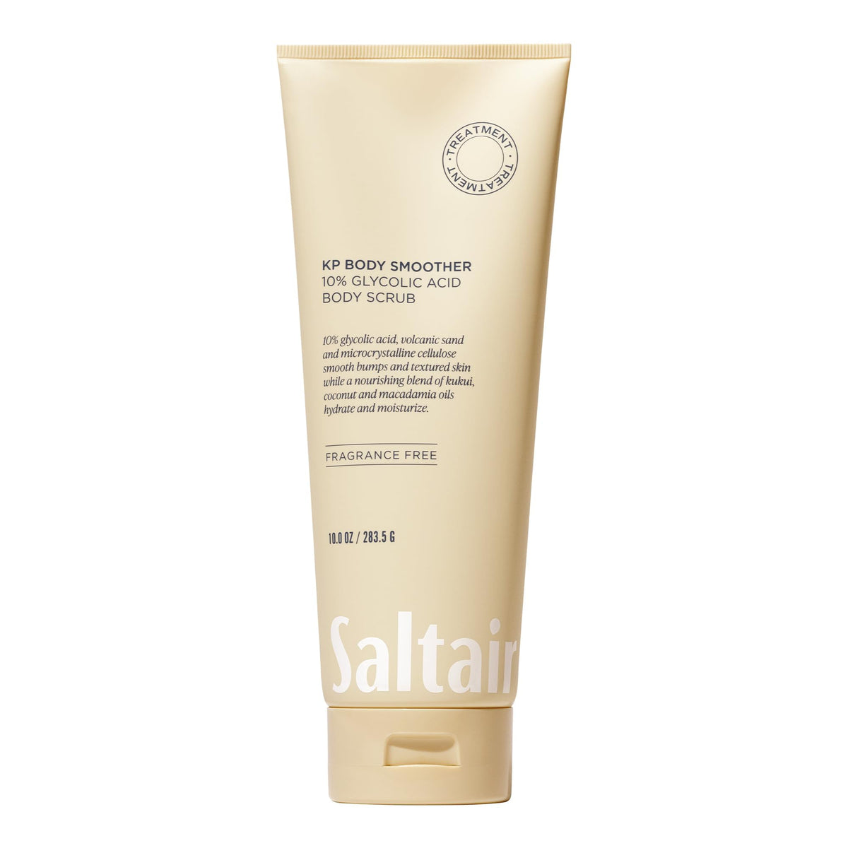 Saltair KP Body Scrub with volcanic sand texture for smoother skin.