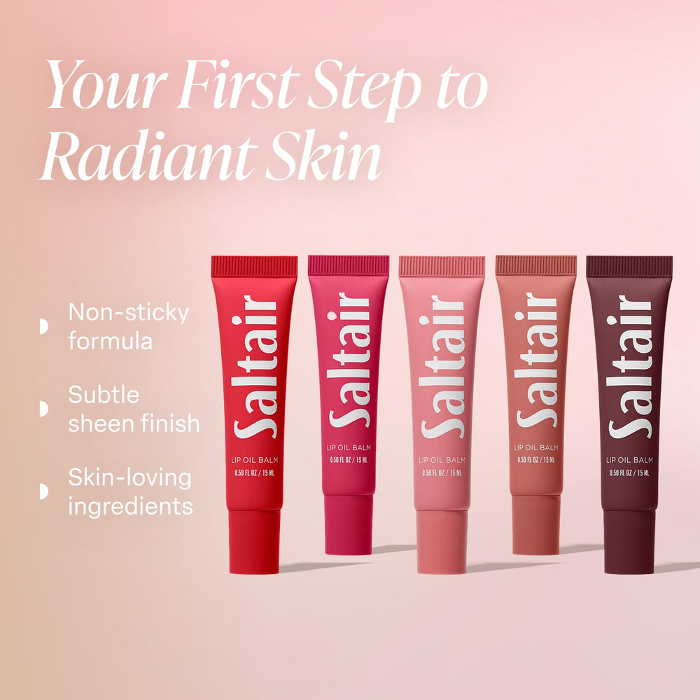 Saltair Labial Hidratante Brillo Tintado Rosa Claro: color suave con brillo duradero.