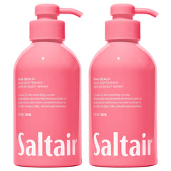 Saltair Pink Beach body wash bottle front offering a luxurious cleanse for all skin.