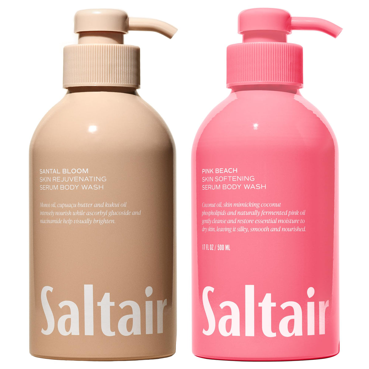 Saltair Santal Bloom: botella-vertido para una ducha cremosa y fragante.