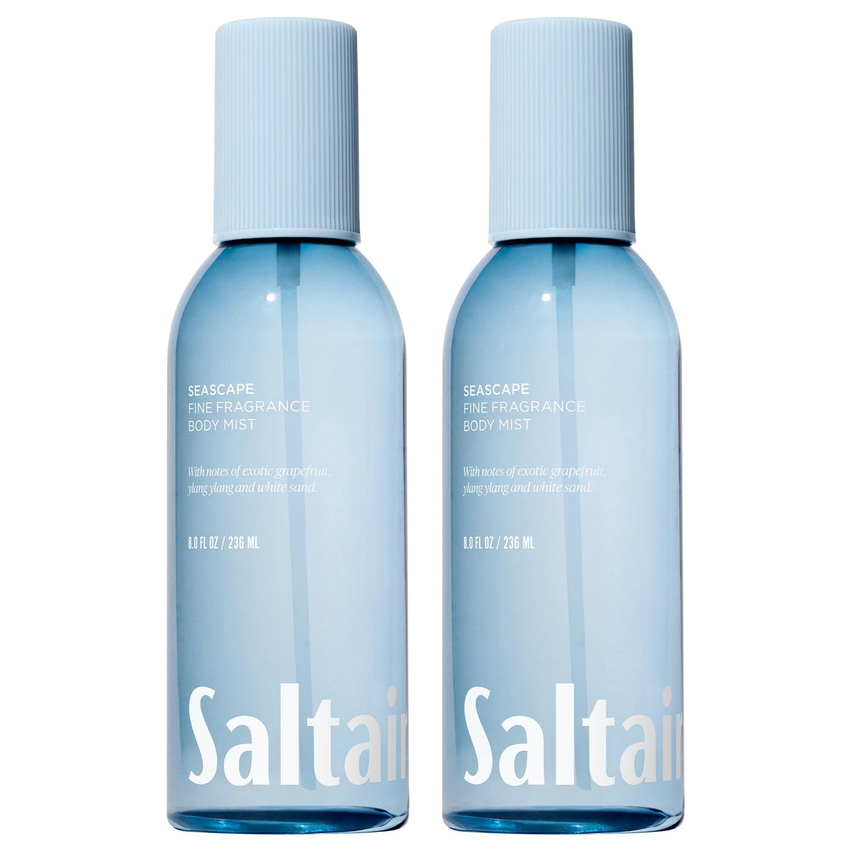 Saltair Seascape bruma corporal en botella para aroma duradero.