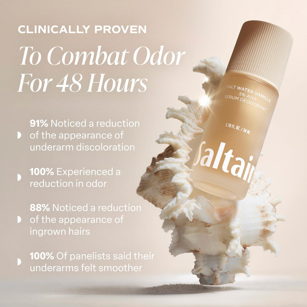 Saltair Serum Deodorant 2-pack box displayed for travel