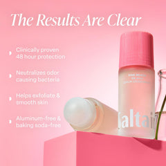 Saltair Serum Desodorante Playa Rosa, aplicador-roll-on, aplicación suave para viajes.