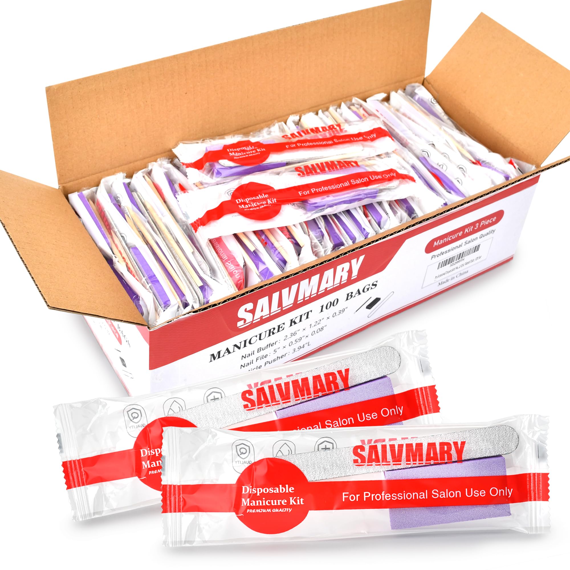 SALVMARY kit desechable de manicura, práctico para salones y spa