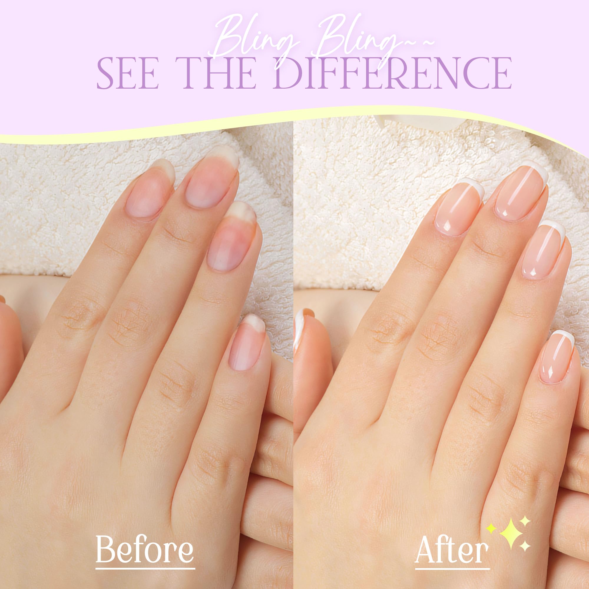 Bloque blanco SALVMARY de grano 3000 para brillo natural en uñas.