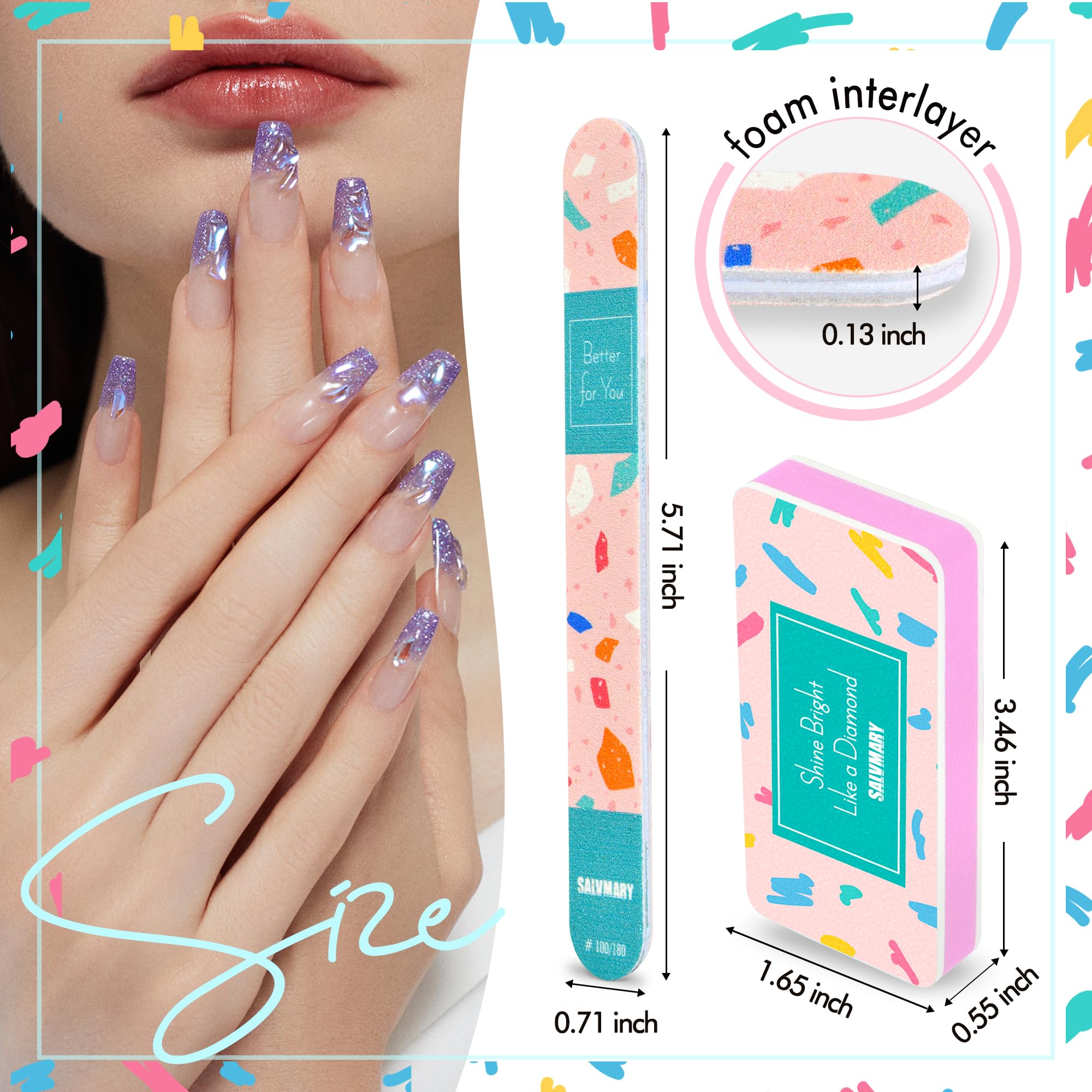 Presentación de lujo SALVMARY, regalo para mujeres que cuidan sus uñas
